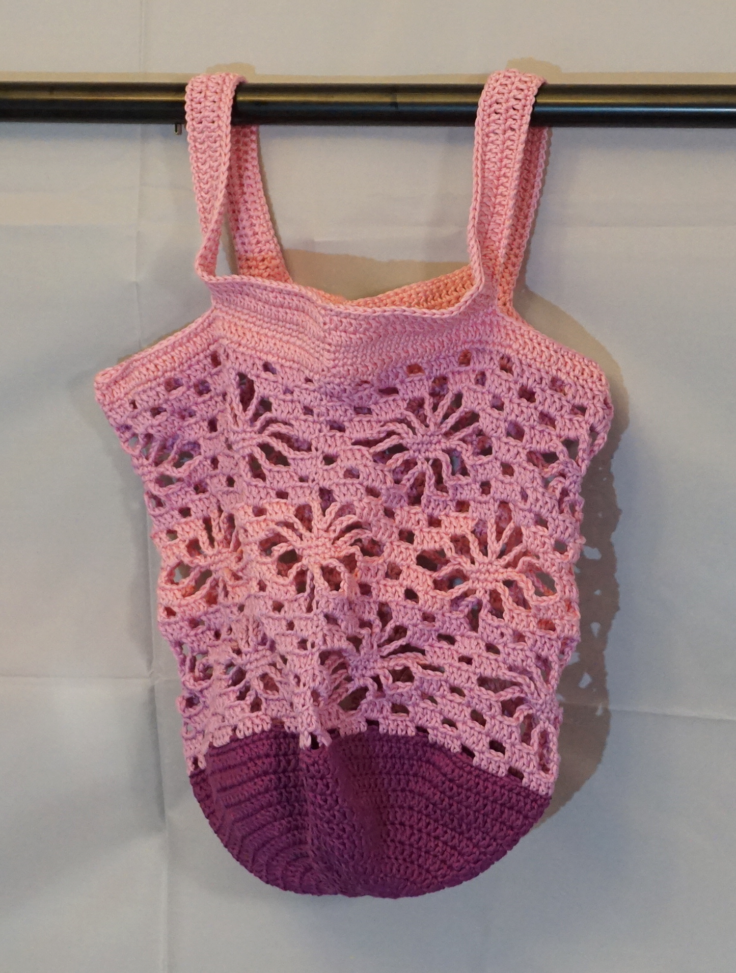 Hand-crocheted market bags
