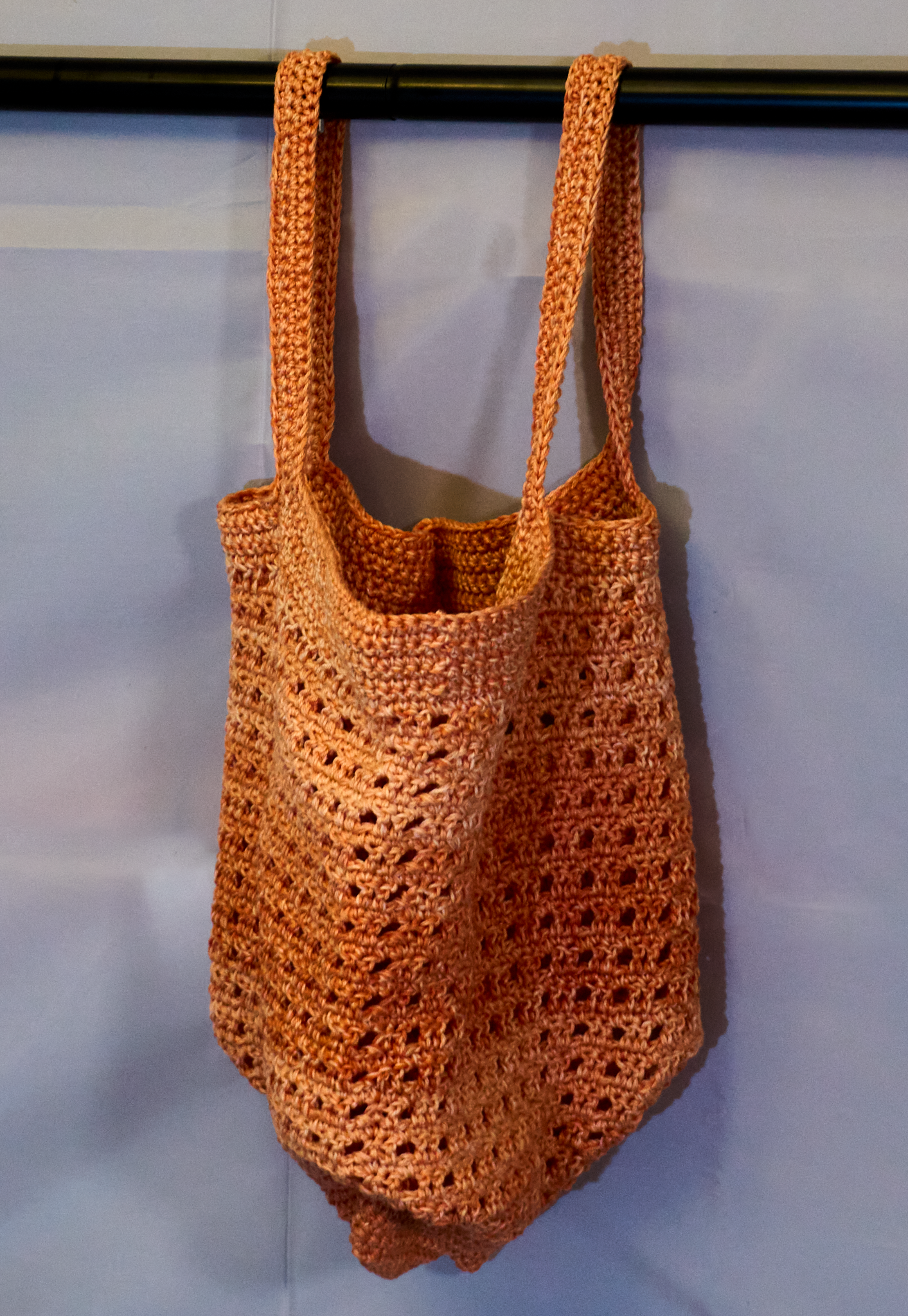 Hand-crocheted market bags