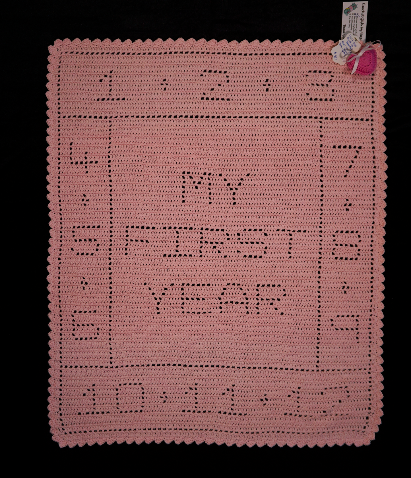 My First Year baby blanket with counting heart