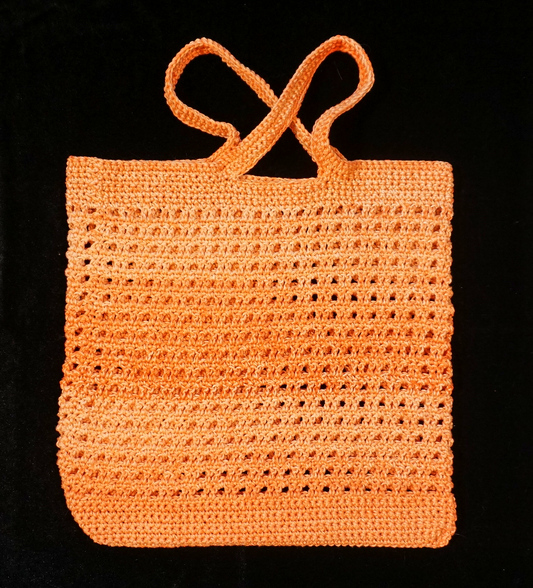 Hand-crocheted market bags